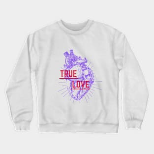 True Love Heart Crewneck Sweatshirt